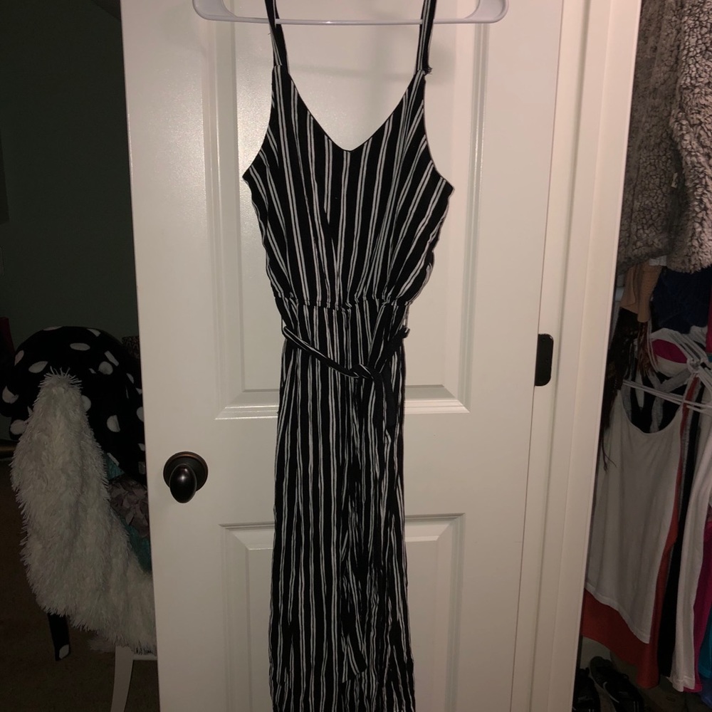 black and white striped romper!
